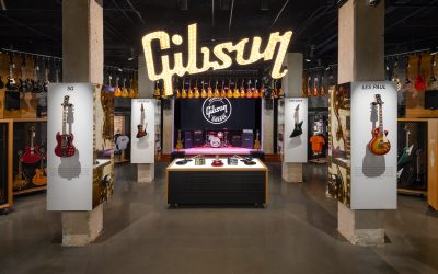 Shop Gibson guitars, gifts, and apparel on your summer 2025 city break