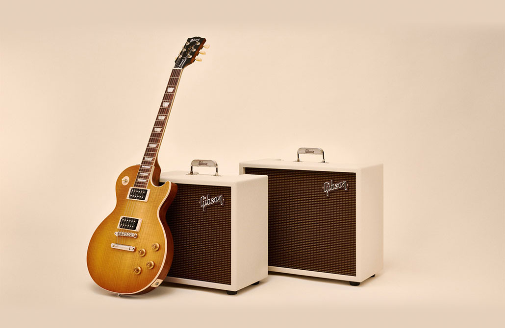 Gibson Falcon 5 amp and Gibson Falcon 20 amp with a Les Paul