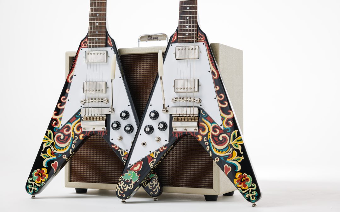 Epiphone and Gibson Custom unveil Jimi Hendrix™ “Love Drops” Flying V™ guitar