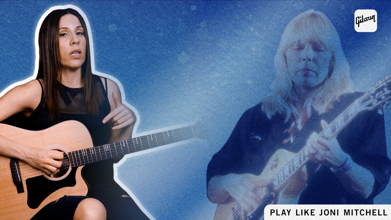 Gibson App series on Joni Mitchell and Open D tuning