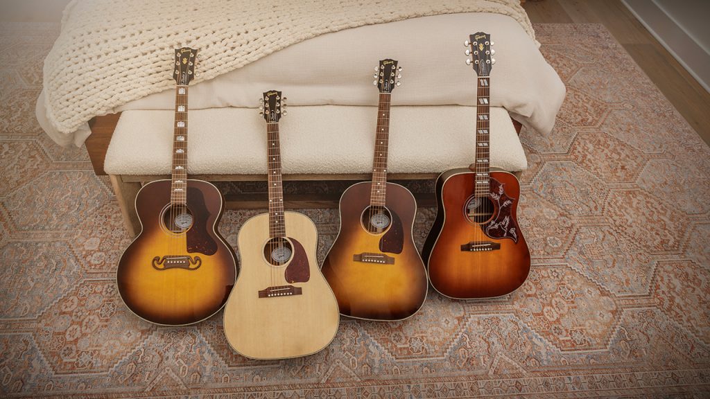 Gibson Studio Series acoustics with gloss tops