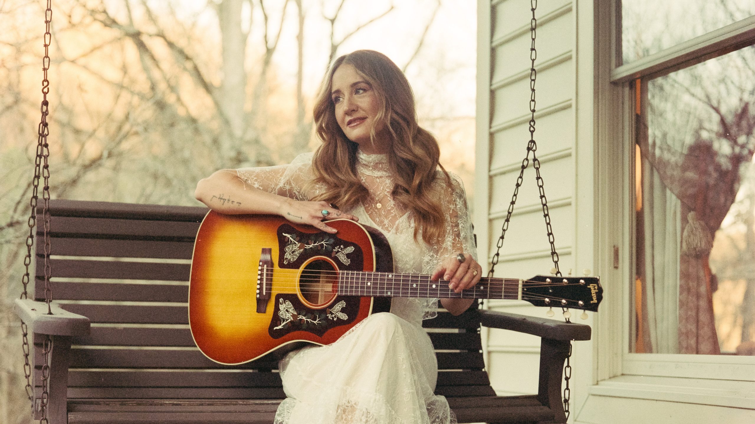 Margo Price with her signature Gibson J-45