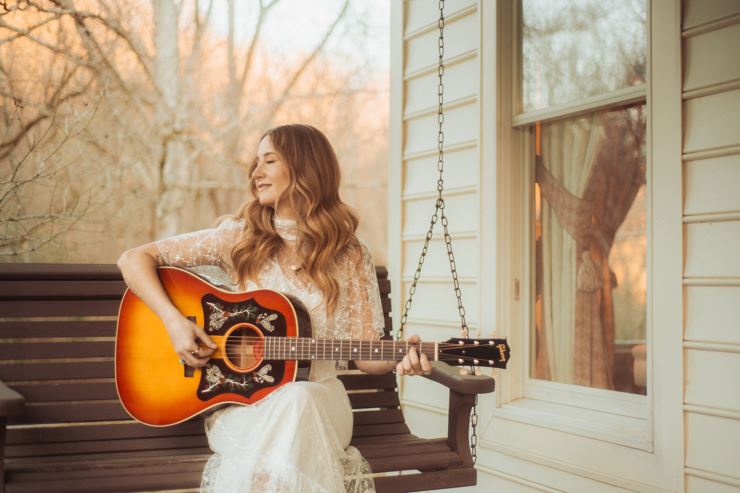 Margo Price with her signature Gibson J-45