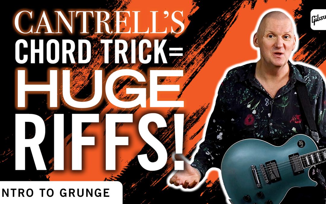 Video guitar lesson: Master the shimmer of Jerry Cantrell’s open-string grunge riffs