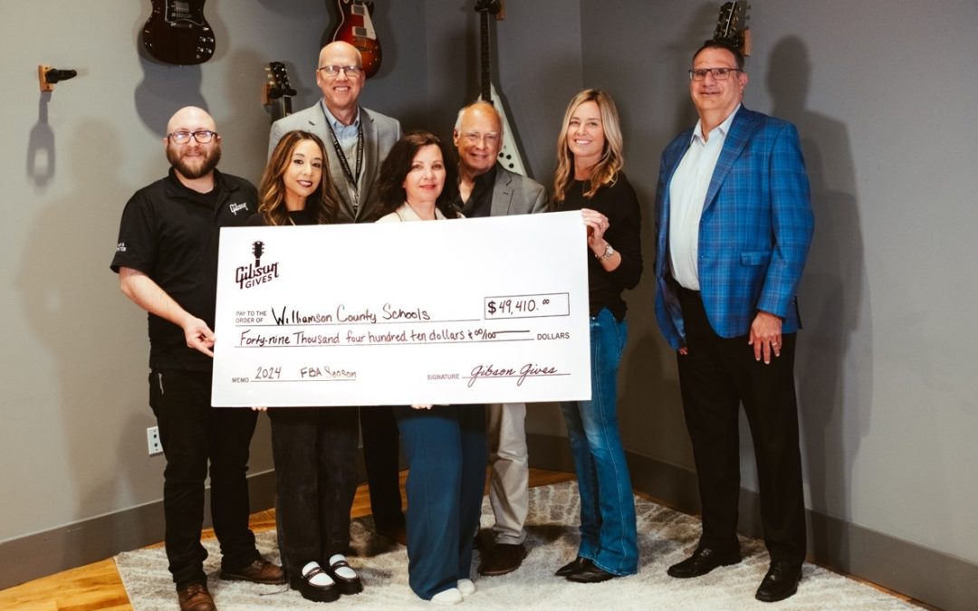 Gibson Gives: “We are proud to continue our partnership with FirstBank Amphitheater in our mission to support Williamson County schools”