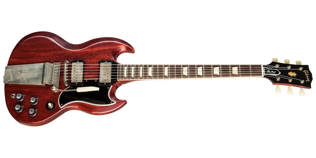 Gibson Custom 1964 SG Standard Reissue With Maestro Vibrola in Cherry Red