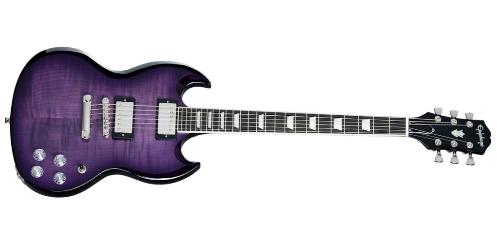 Epiphone SG Modern Figured in Purple Burst