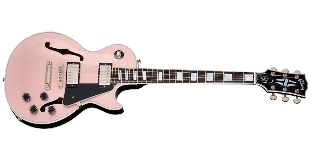 Les Paul Custom with F-Holes, Light Aged Champagne Sparkle
