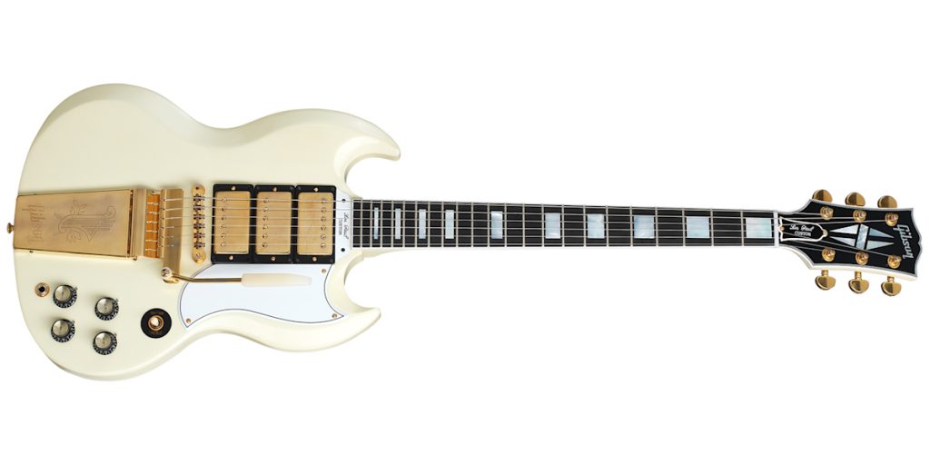 Gibson 1963 Les Paul SG Custom Reissue with Maestro Vibrola Classic White