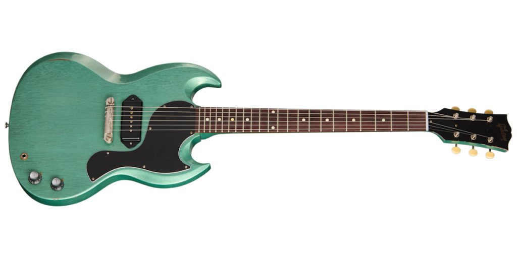 Gibson 1963 Les Paul SG Junior Reissue, Light Aged TV Inverness Green